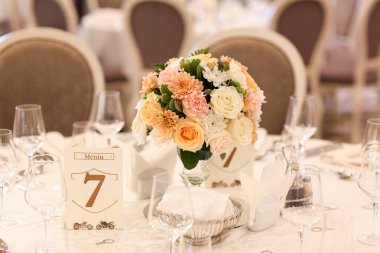 Düğün için lüks düğün ayarı