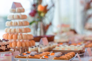 Lezzetli şeker çubuğu özel dekorasyon.