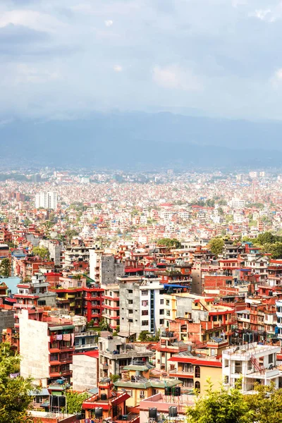 kathmandu şehir, şehir Bagh Bbhairab Tapınağı, Kritipur tapınak kathmanddu görünümünün havadan görünümü.