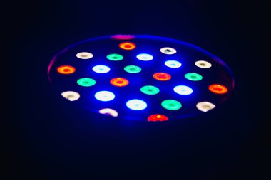 Disco, renkli renkli Dj ışıklar ışıklar parti