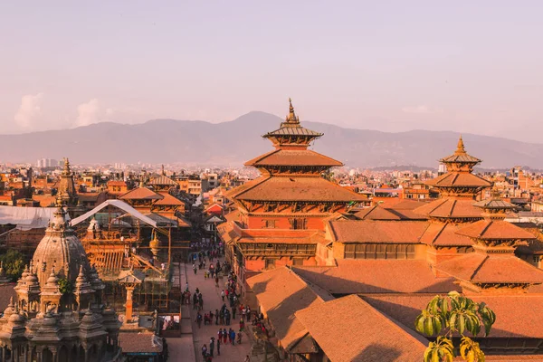 Храм Патан Патан Урочистий Площі Розташований Центрі Лалітпур Непалу Один — стокове фото