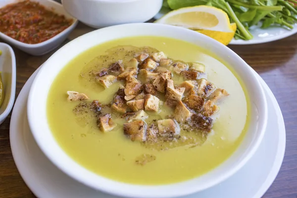 Sopa Legumes Com Frango Legumes — Fotografia de Stock