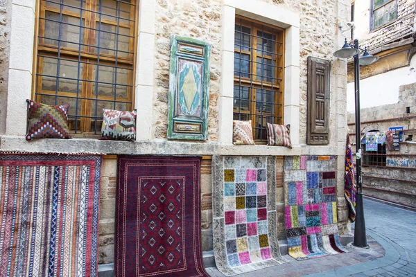 Traditional Carpets Typical Turkish Shop — Foto de Stock