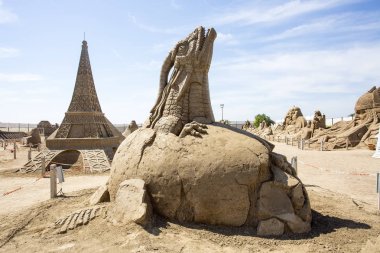 Türkiye / Antalya, 16 Mayıs 2018, Sandland, kum heykel