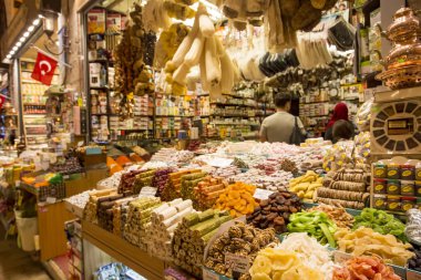 street market stall in the city of turkey