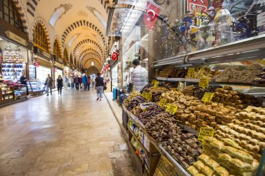 street market stall in the city of turkey