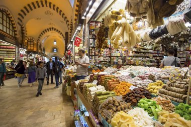 street market stall in the city of turkey