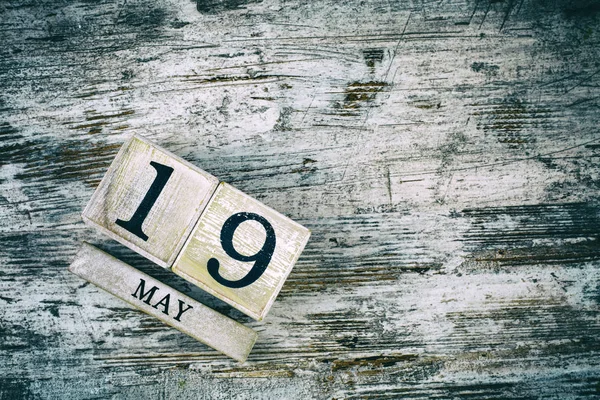 Wooden Calendar Date May — ストック写真