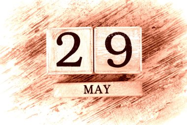 Tahta takvim tarih 29 Mayıs