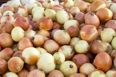 Bir markette soğanları kapatıyoruz.