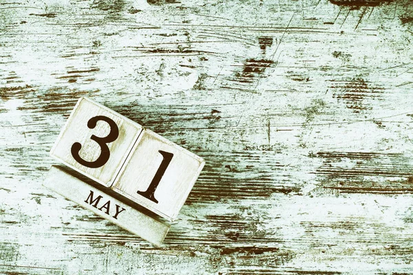 Wooden Calendar Date May — Stockfoto