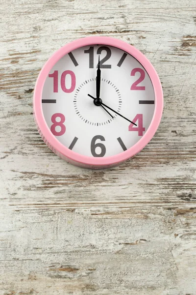 Clock Background Wooden Surface — Fotografia de Stock