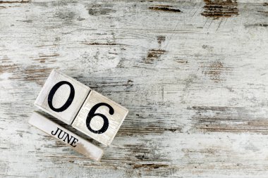 ahşap takvim tarihi Haziran, 6