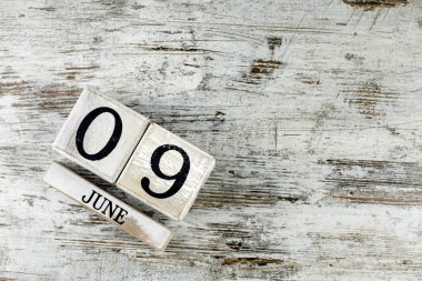 ahşap takvim tarihi Haziran, 9