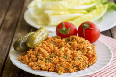 Yemek; Bulgur salatası (kisir)