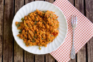 Yemek; Bulgur salatası (kisir)