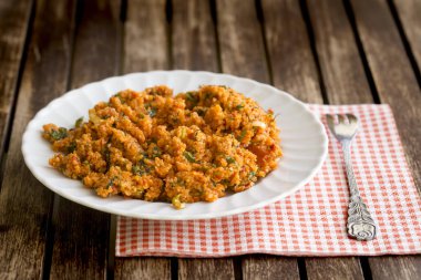 Yemek; Bulgur salatası (kisir)