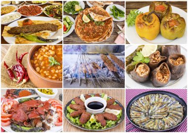 Geleneksel Türk yemekleri kolaj