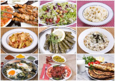 Geleneksel Türk yemekleri kolaj