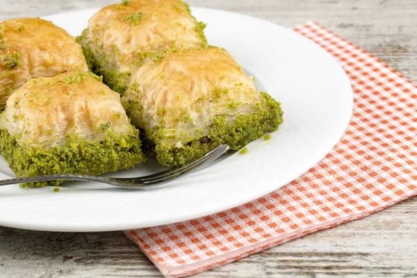 Traditionele Turkse Dessert Baklava — Stockfoto