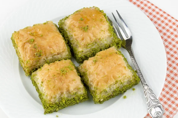 Tradiční Turecké Dezerty Baklava — Stock fotografie