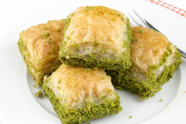 Geleneksel Türk Tatlıları Baklava — Stok fotoğraf