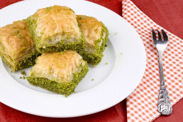 Traditionele Turkse Desserts Baklava — Stockfoto