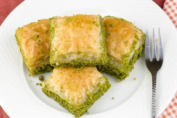 Tradiční Turecké Dezerty Baklava — Stock fotografie