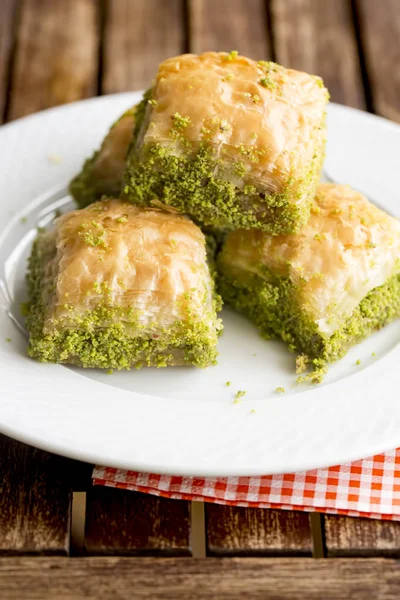 Tradiční Turecké Dezerty Baklava — Stock fotografie