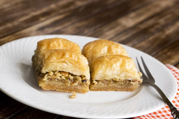 Postres Turcos Tradicionales Baklava — Foto de Stock