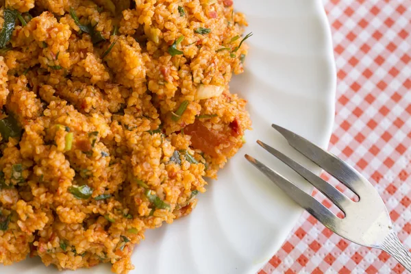 Comida Turca Ensalada Bulgur Kisir — Foto de Stock