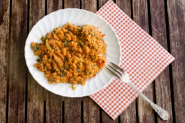 Yemek; Bulgur salatası (kisir)
