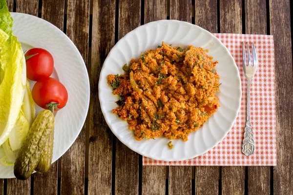 Yemek; Bulgur salatası (kisir)