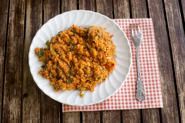 Yemek; Bulgur salatası (kisir)