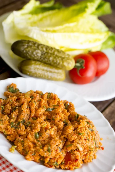 Yemek; Bulgur salatası (kisir)