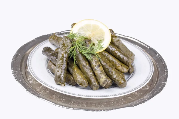 Alimentos Tradicionales Turcos Hojas Rellenas Yaprak Sarma Dolma — Foto de Stock