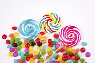 Renkli şeker tatlı arka plan