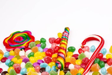 Renkli şeker tatlı arka plan