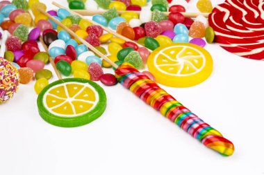 Renkli şeker tatlı arka plan