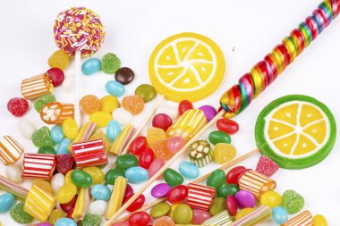 Renkli şeker tatlı arka plan