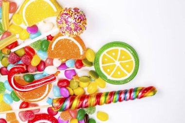 Renkli şeker tatlı arka plan