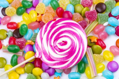 Renkli şeker tatlı arka plan