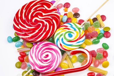 Renkli şeker tatlı arka plan