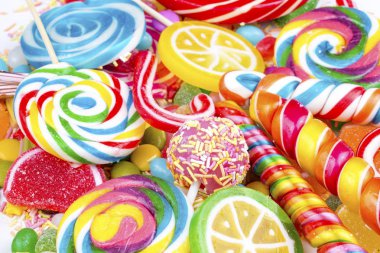 Renkli şeker tatlı arka plan