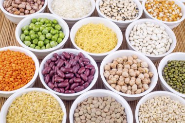 Kuru baklagiller çeşitli gıda