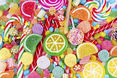 Renkli şeker tatlı