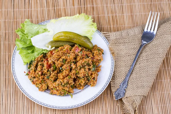 Alimentos Turcos Ensalada Bulgur Kisir — Foto de Stock