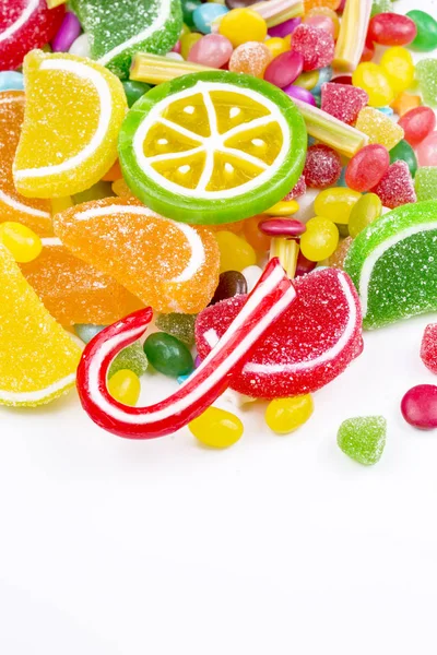 Kleurrijke Snoepjes Dessert Achtergrond — Stockfoto