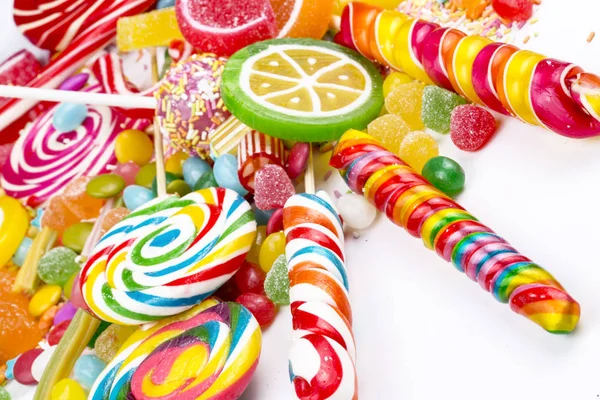 Kolorowe Cukierki Deser Tło — Zdjęcie stockowe