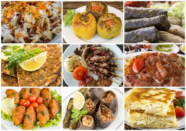 Geleneksel Türk yemekleri kolaj